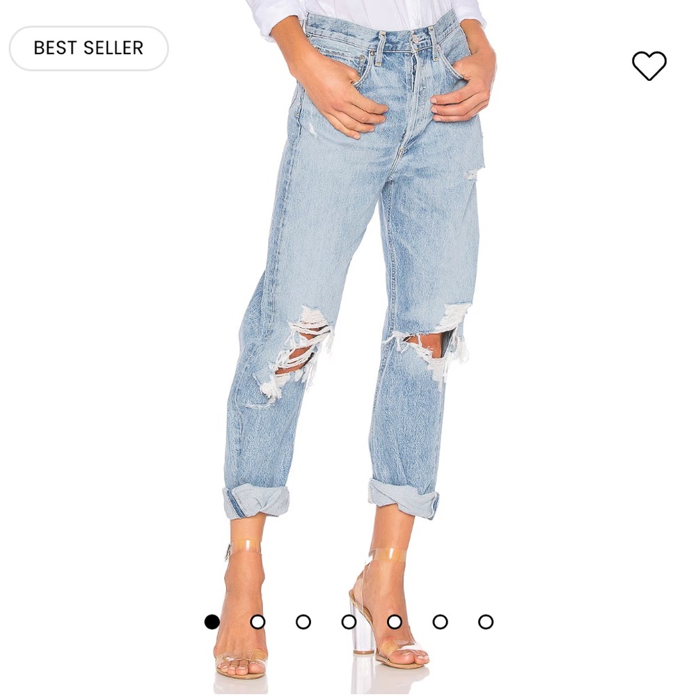 Agolde 90's Mid Rise Loose Fit in Fall Out